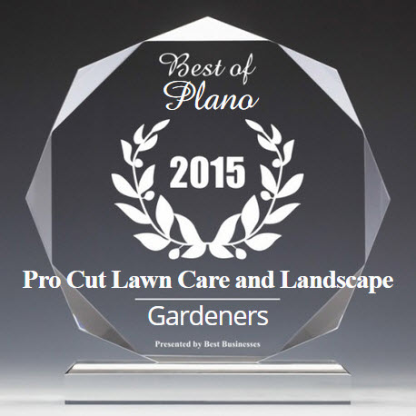 Pro Cut Lawn Care and Landscape Receives 2015 Best Businesses of Plano Award